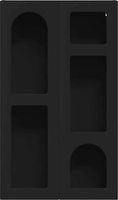 vidaXL Κρεμαστό ντουλάπι Μαύρο 59 x 20 x 100 εκ Επεξεργασμένο ξύλο