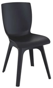 Καρέκλα Πολυπροπυλενίου 4τμχ Mio PP Black Black 44Χ56Χ84εκ.
