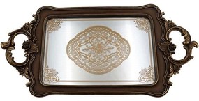 Δίσκος Σερβιρίσματος XL23042016 51,2x25,4cm Brown Oriana Ferelli® Polyresin