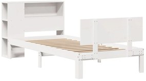 vidaXL Κρεβάτι Βιβλιοθήκη Χωρίς Στρώμα 100x200 εκ. Μασίφ Ξύλο Πεύκο