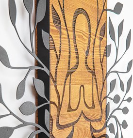 Decorative Wooden Wall Accessory Meditation Black
Walnut