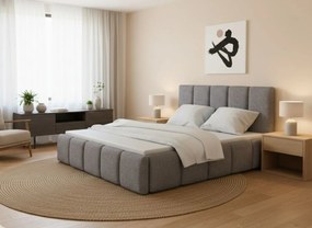 Κρεβάτι Edvi-140 x 200-Gkri Anoixto-Χωρίς μηχανισμό ανύψωσης