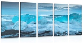Πλάκες πάγου με εικόνα 5 μερών - 100x50