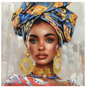 Πίνακας σε Καμβά Turban Inart 80x3x80εκ. 80x3x80 εκ.