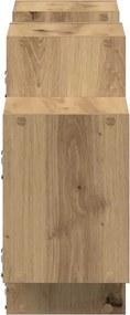 vidaXL Ράφι Τοίχου Αρτισιανή Δρυς 129x18x42 εκ. από Επεξεργασμένο Ξύλο