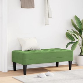 vidaXL Παγκάκι Φωτεινό Πράσινο 113x57x39 εκ. Βελούδο