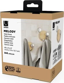 Σετ Κρεμάστρες Τοίχου Umbra Melody ξύλο &amp; μέταλλο
