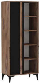 Βιβλιοθήκη Iraz 835PUQ6215 70x30x175cm Pine-Anthracite