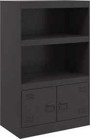 vidaXL Ντουλάπι Μαύρο 67x39x107 εκ. από Ατσάλι