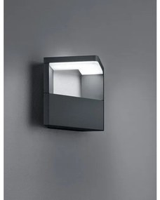 Απλίκα Φωτιστικό Τοίχου LED 9W Ανθρακί IP54 Ganges 221760142 Trio Lighting-221760142-Ανθρακί 221760142