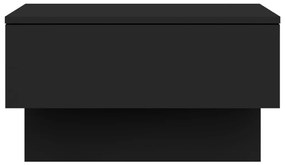 vidaXL Κομοδίνα Επιτοίχια 2 τεμ. Μαύρα