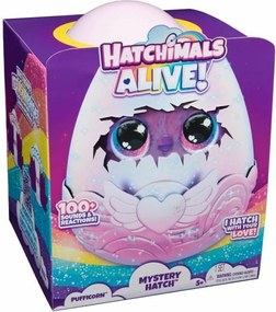 Κούκλα Mωρó Spin Master Pufficorn Hatchimals Alive Secret Hatch