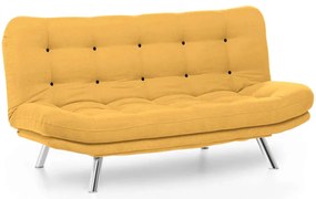Καναπές - Κρεβάτι Τριθέσιος Misa 859FTN2809 200x105x95cm Mustard