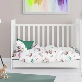 Παπλωματοθήκη Βρεφική Kitten 560 Petrol DimCol 120x160cm 100% Cotton