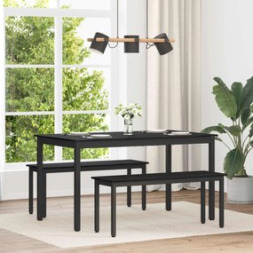 vidaXL Τραπεζαρίες 140 x 80 x 75 cm ΜΕΤΑΛΛΟ