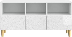 VidaXL Ντουλάπι TV 102 x 34,5 x 50 εκ. Γυαλιστερό Λευκό