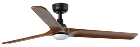 Ανεμιστήρας Heywood L 33809-1TW D130cm 3 Blades LED 10W 2700/ 4000/ 6000K 480lm Black -Dark Oak Faro Barcelona Διάμετρος 130cm
