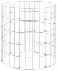 Κομποστοποιητής Κήπου Ø50x50 εκ. Γαλβανισμένος Χάλυβας - Ασήμι
