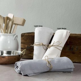 Πετσέτα Κουζίνας - Decorous Light Gray Nima 50x70cm Cotton-Linen