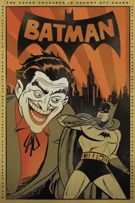 Εικονογράφηση Batman and Joker - Retro Sketch