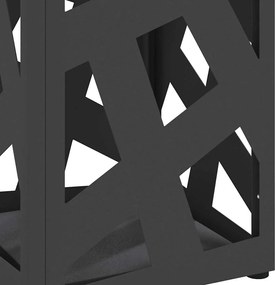 vidaXL Βάση ομπρέλας βροχής Μαύρο 15,5 x 15,5 x 49 εκ Ατσάλι
