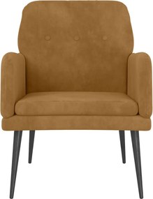 vidaXL Πολυθρόνα Καφέ 62 x 79x 79 εκ. Βελούδινη