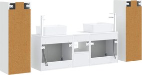 vidaXL Σετ Επίπλων Μπάνιου 5 τμχ. Λευκό 33 x 34,5 x 100 εκ