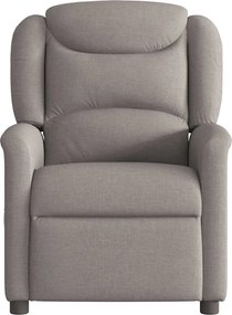 vidaXL Πολυθρόνα Ανακλινόμενη Ηλεκτρική Taupe Υφασμάτινη