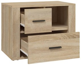 vidaXL Κομοδίνο Sonoma Δρυς 60 x 36 x 45 εκ. από Επεξεργασμένο Ξύλο