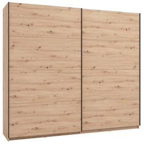 Ντουλάπα Συρόμενη GARD 245 Δίφυλλη Artisan 245x61x218εκ. 245x61x218 εκ.