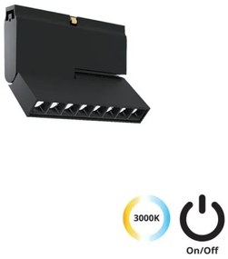 Φωτιστικό Μαγνητικής Ράγας LED 8W 3000K Μαύρο 4289000 Slim Magnetic Viokef 4289000 Μαύρο