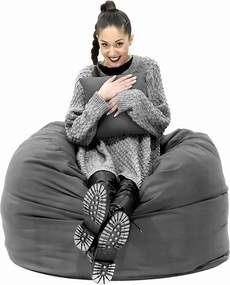 Πουφ Puko pakoworld υφασμάτινο ανθρακί Φ95