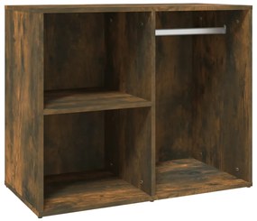 vidaXL Ντουλάπι Γυαλιστερό Καπνιστή Δρυς 80x40x65εκ.Επεξεργασμένο Ξύλο