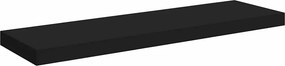 vidaXL Ράφια Τοίχου 2 τεμ. Μαύρα 80x23,5x3,8 εκ. MDF