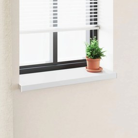 vidaXL Σαβανωτό Παραθύρου Λευκό 100 x 35 x 4,5 εκ PVC