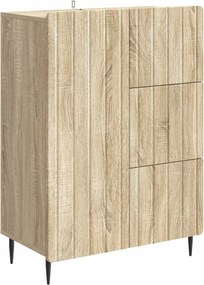 vidaXL Πλαϊνό γραφείο Sonoma Δρυς 66 x 34,5 x 91,5 εκ