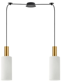 SE21-GM-4-BL2-GL3 ADEPT TUBE Gold Matt Pendant White Glass+