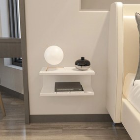 Κομοδίνο Λευκό NOTRU 45x23.8x19.6