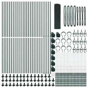 vidaXL Στύλος Περιφράξεων Πράσινο 100 x 0,8 μ (19 x 19 mm πλέγμα)