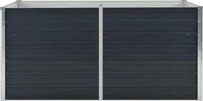 vidaXL Ζαρντινιέρα Ψηλή Ανθρακί 160x80x77 εκ. από Γαλβανισμένο Χάλυβα