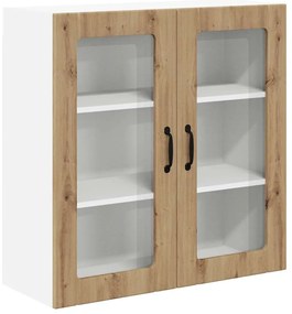 vidaXL Ραφιέρα τοίχου LUCCA Artisan Δρυς 80 x 31 x 80 εκ.