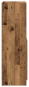 Ντουλάπι Κουζίνας Όψη Παλαιού Ξύλου 57x41,5x131,5εκ. Επεξ. Ξύλο - Καφέ