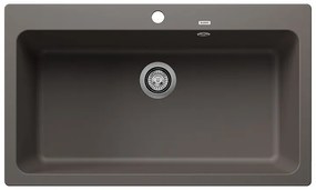Blanco Naya XL 9 Volcano Grey SILGRANIT™ PuraDur™ Γρανιτένιος Νεροχύτης Ένθετος με 1 Γούρνα 86x51cm