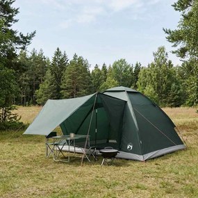 vidaXL Σκηνή Camping 4 ατόμων Στρατιωτικό Πράσινο