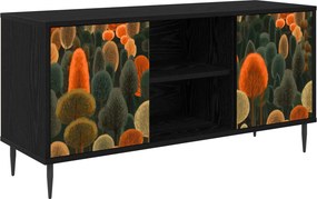 vidaXL Ντουλάπι TV ZAANDAM 102 x 33 x 51 εκ Μαύρη Δρυς