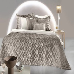 Κουβερλί Fiera (Σετ 3τμχ) Taupe Guy Laroche Queen Size 240x250cm Microsatin