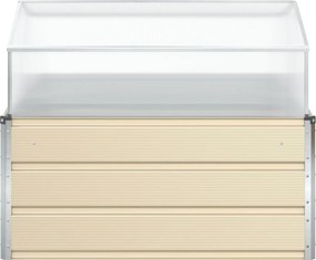 vidaXL Γλάστρα Ελεφαντόδοντο 100 x 100 x 77 cm Επικαλυμμένος Χάλυβας