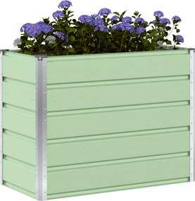 vidaXL Γλάστρα Παστέλ Πράσινο 100 x 50 x 77 εκ Επικαλυμμένος Χάλυβας