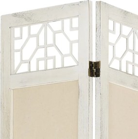 vidaXL Διαχωριστικό Δωματίου με 5 Πάνελ Κρεμ 175 x 165 εκ. Υφασμάτινο