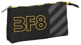 Τριπλή Κασετίνα BlackFit8 Zone Μαύρο 22 x 12 x 3 cm